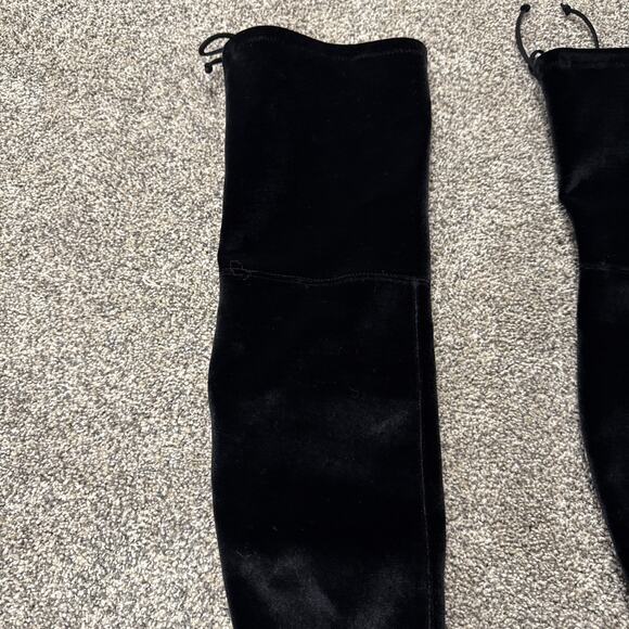 Stuart Weitzman Highland Nero Stretch Velvet Over-the-Knee Boot sz 8 New Imperf - Picture 8 of 16